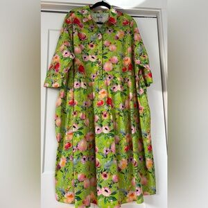 Ulla Popken Von Landen Women’s Prairie Dress European Style XXL